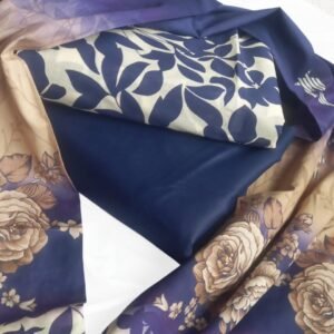 Blue Digital Printed 3-Piece Lawn Suit